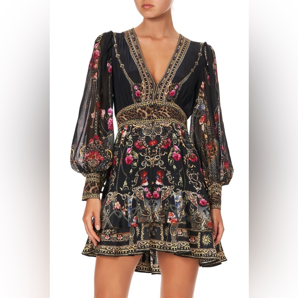 Camilla Black and Gold Button Front Frill
Dress
Gothic Goddess - Picture 5 of 16